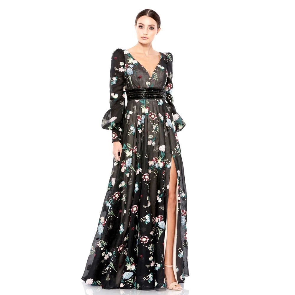 MAC DUGGAL EMBROIDERED GOWN